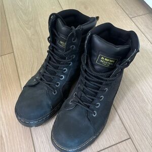 Dr. Martens Black Industrial Lace-Up Boots